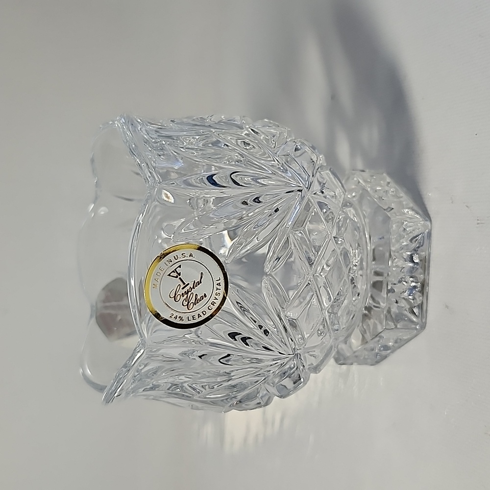 NWT Crystal candle holders made in USA